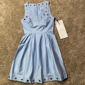 Calvin Klein Blue Grommet Fit & Flare Dress 2